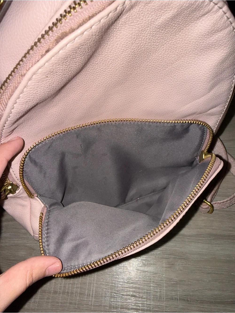 Fossil Pink Studded Mini Backpack - Women